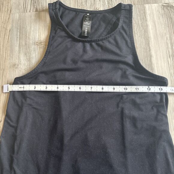 Yogalicious Tank Top Women XS Open Back Active Athletic Black Tank - Picture 4 of 5